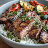 Tender grilled steak bowl
