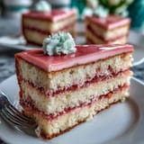 Vibrant Spring Ombre Cake in soft pastel pink and yellow layers, frosted with silky buttercream for a dreamy dessert.