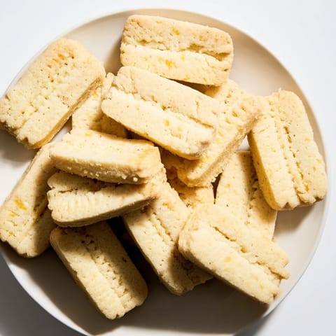 Freshly baked shortbread cookies, offering a buttery, melt-in-your-mouth experience, perfect for dessert tonight.