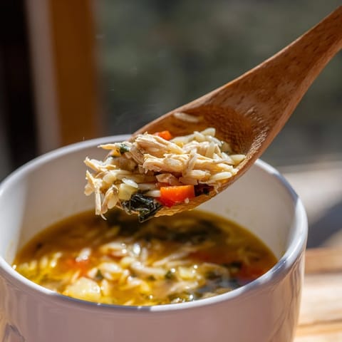 Chicken Lemon Orzo Soup