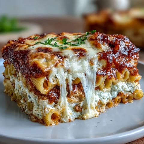 Freezer Make-Ahead Baked Ziti: A bubbly, cheesy casserole perfect for comfort.