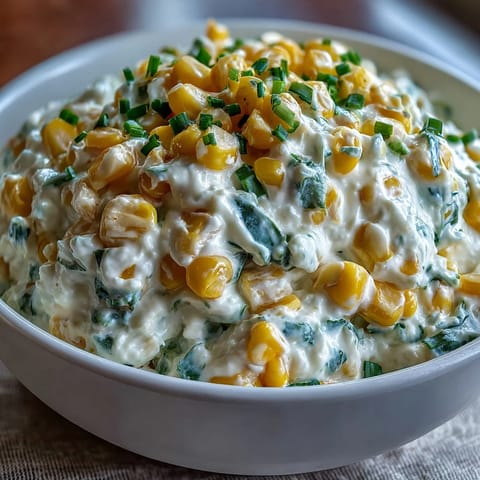 Bubbling warm Crack Corn Dip with sharp cheddar and spicy jalapeños is scooped up with tortilla chips.