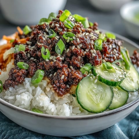 Korean Ground Beef Bowl