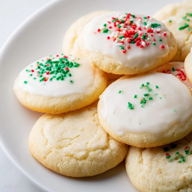 Homemade butter cookies, a delightful vegetarian dessert, perfect with a warm cup of coffee.