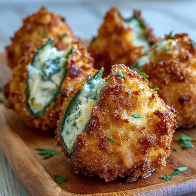 Cajun Crab Poppers with a crispy panko topping are served warm on a plate with a dipping sauce.