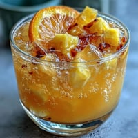 Vibrant Grad Party Punch with mango, pineapple, and fizzy lemonade.